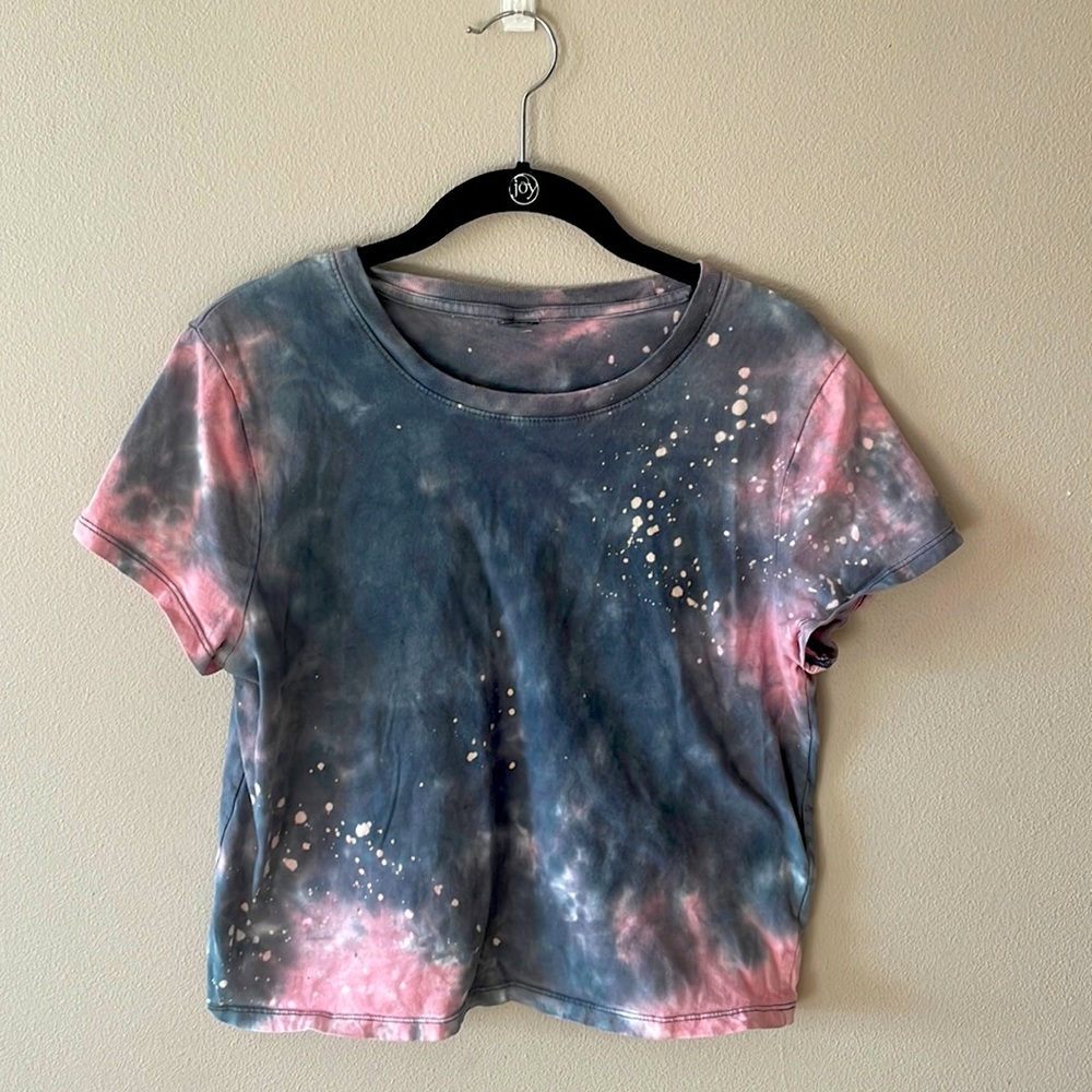 Black and Pink Tye-Dye T-shirt